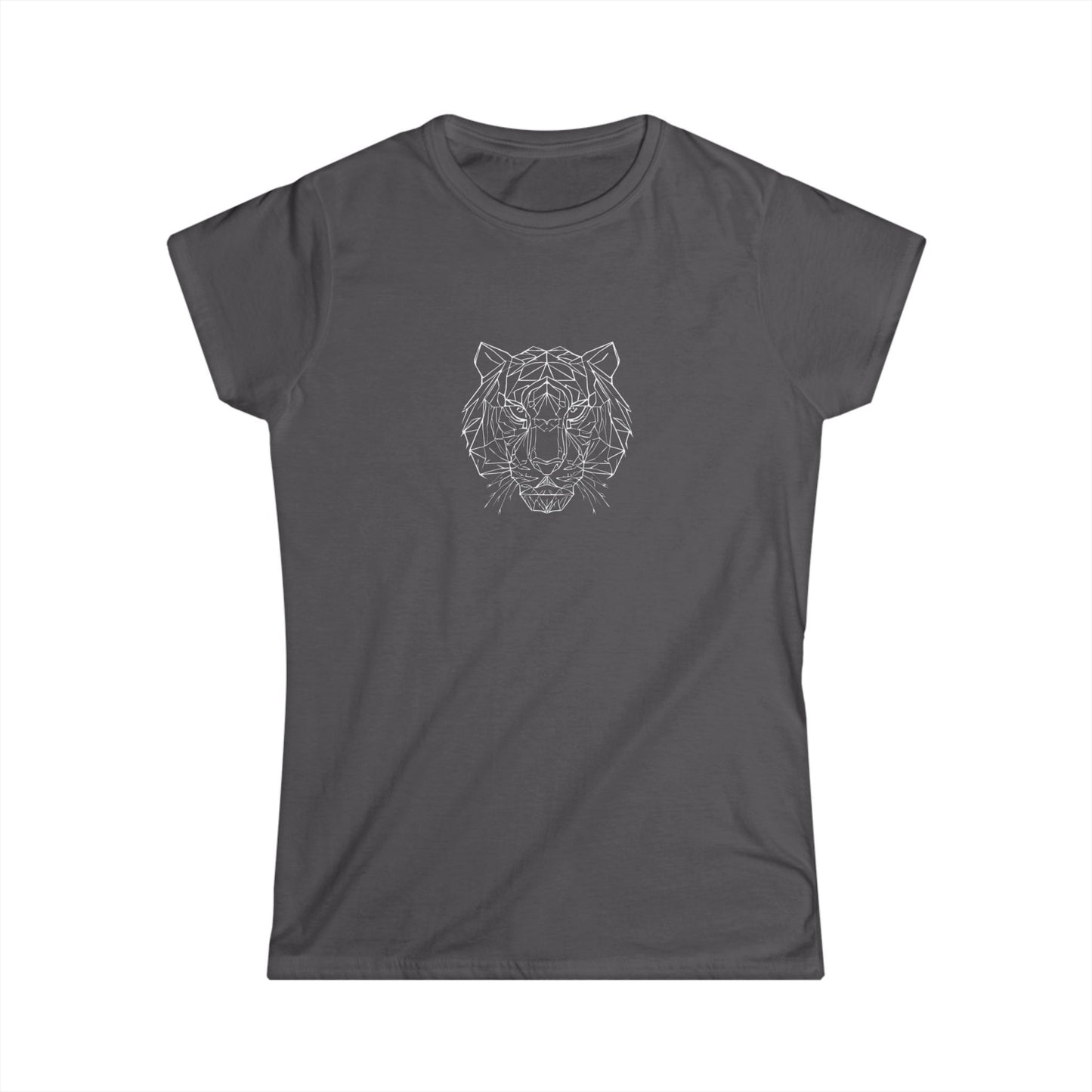 Geometric Tigris Women's Tee — Tribal-Inspired Graphic Top