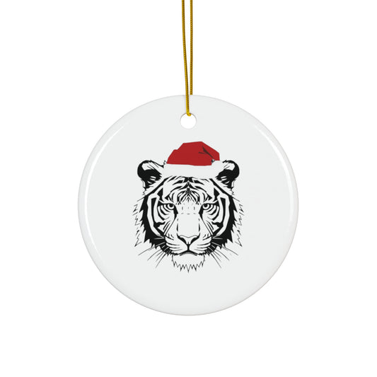 Tigris Christmas Tree Ceramic Ornament — Decorative Holiday Hanging