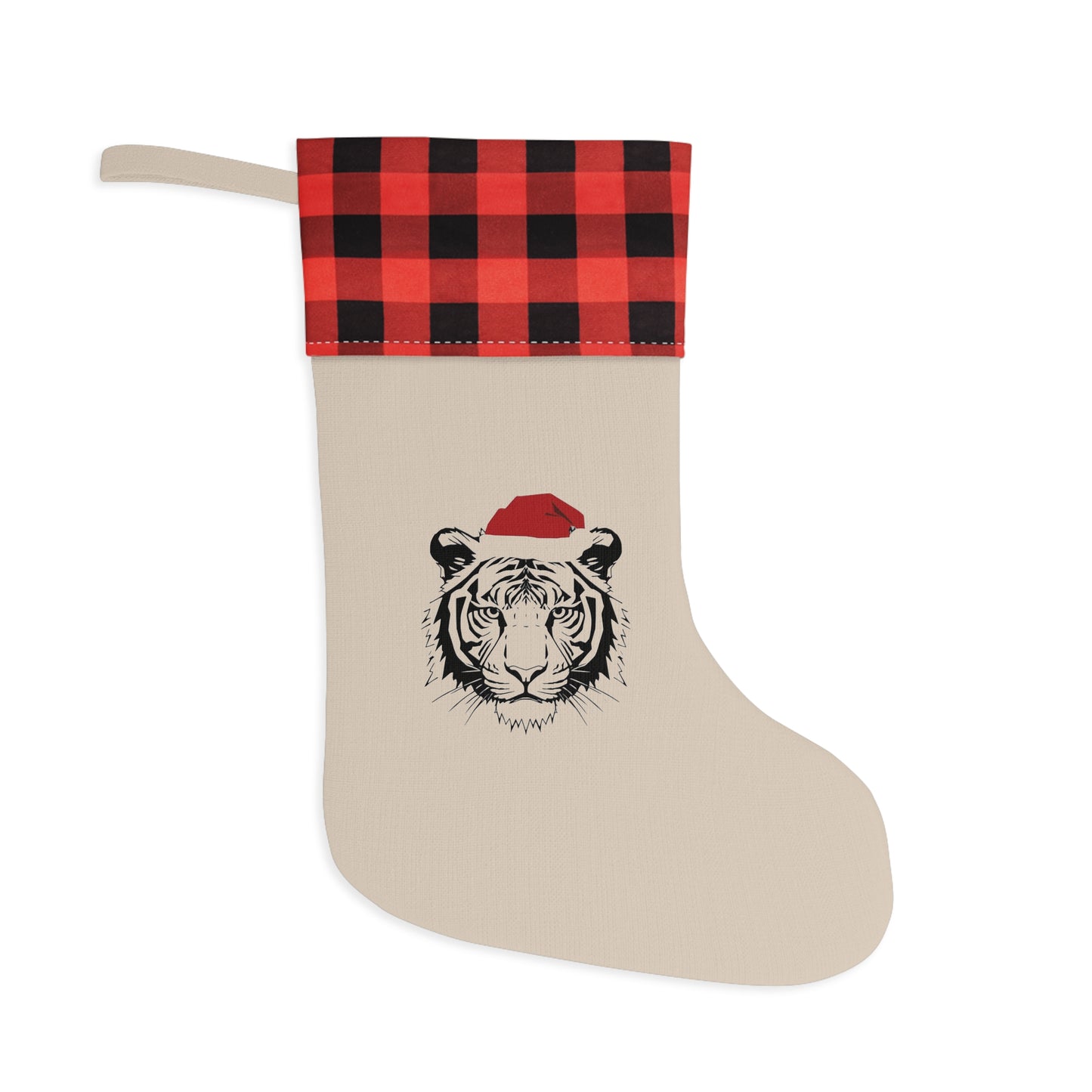 Tigris Christmas Stocking — Festive Tiger Print Holiday Stocking