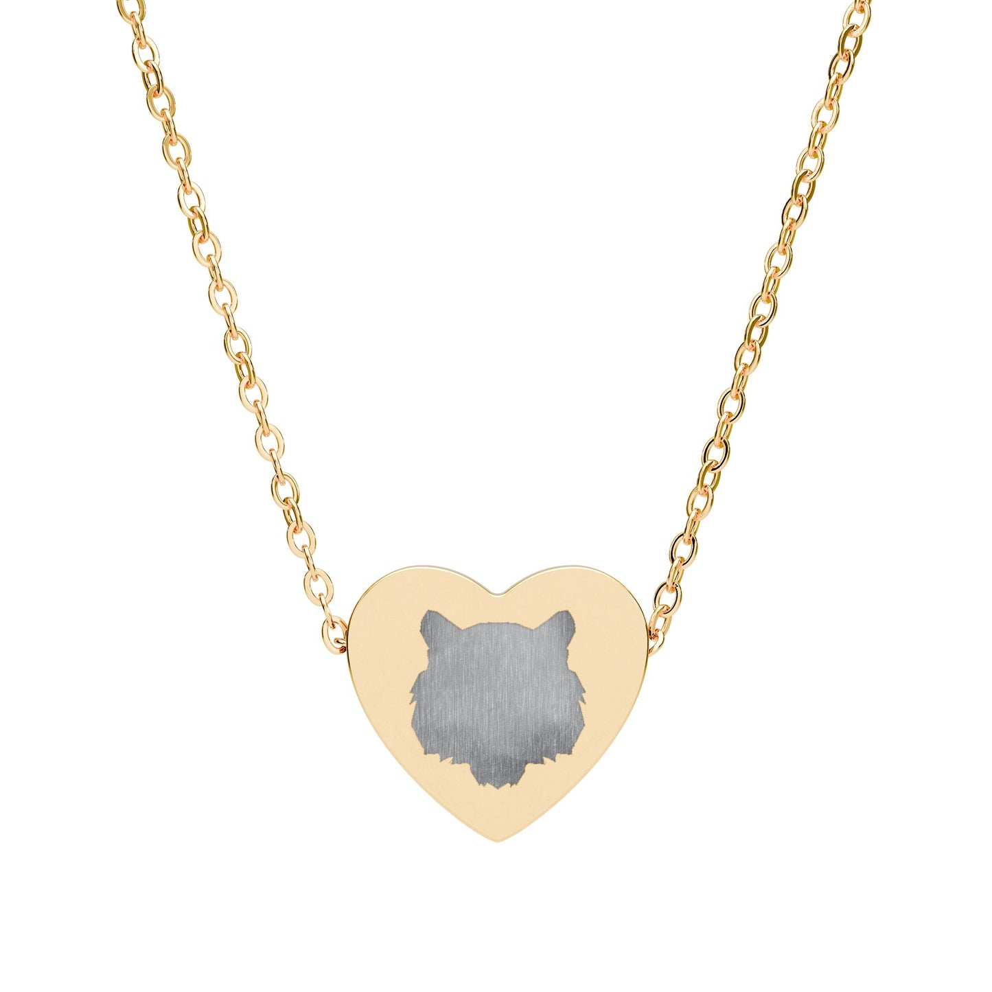 Tiger Heart Chain Necklace
